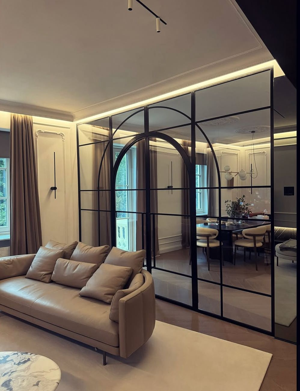 Fire-rated internal steel doors with glass