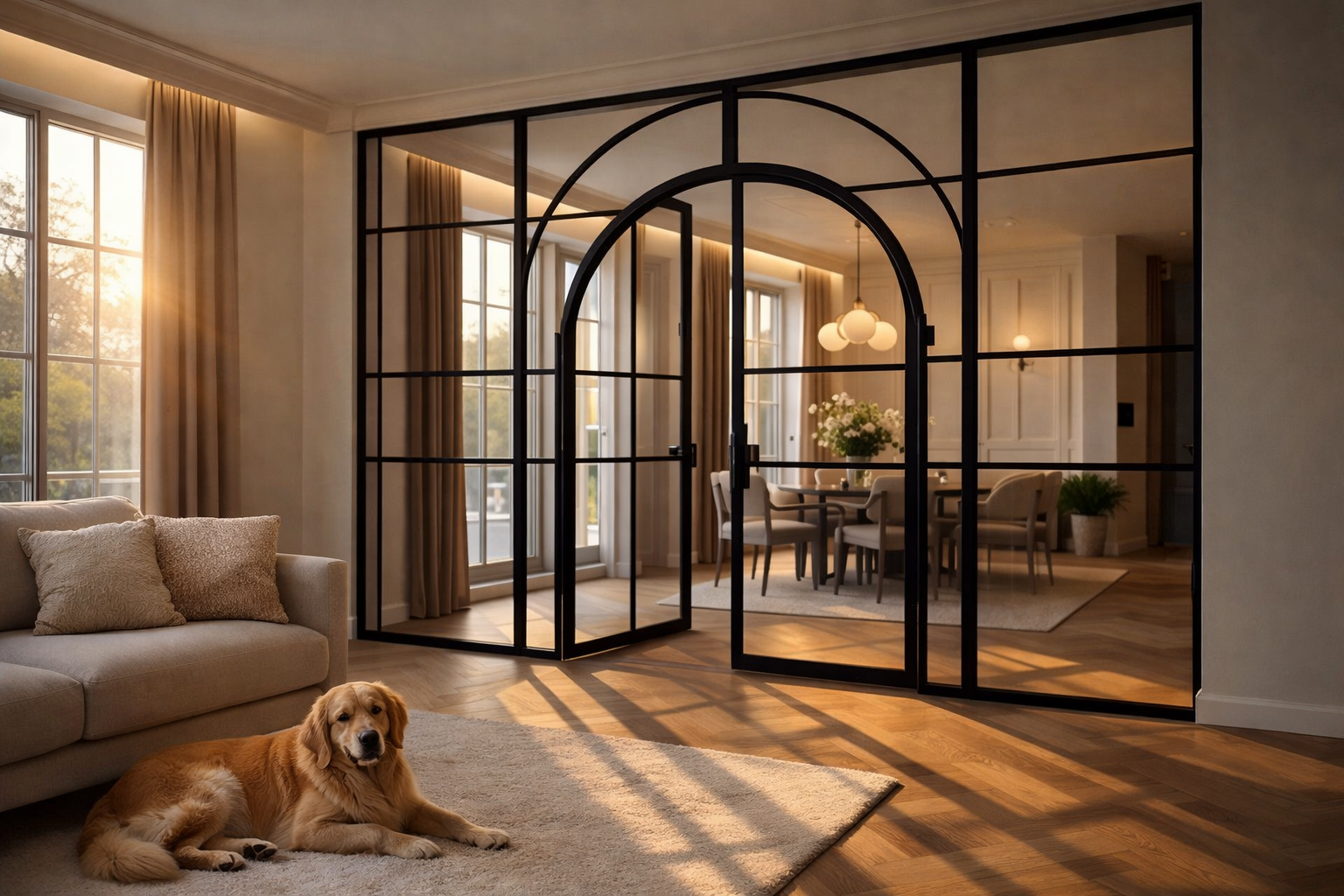 Steel door displays inside the HA Steel Doors showroom