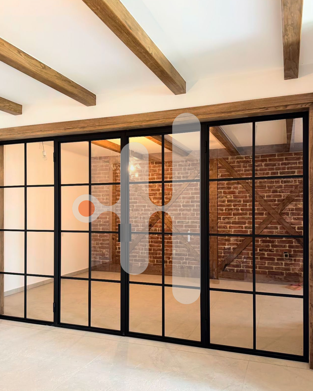 Internal steel partition project in Yorkshire